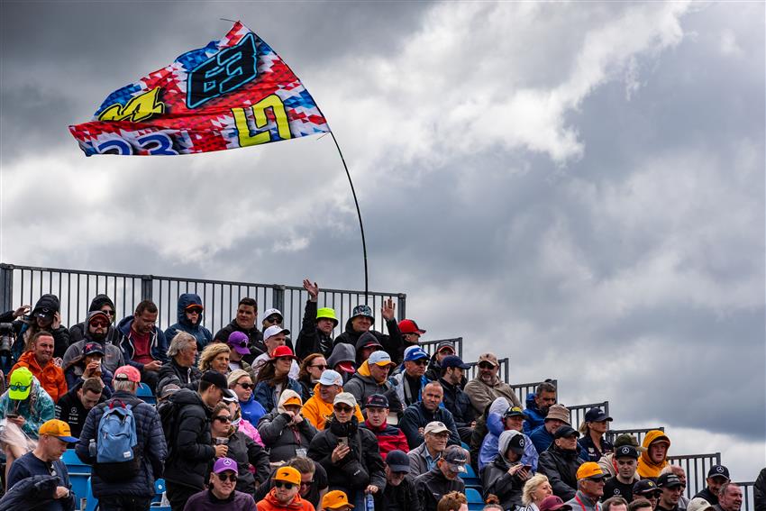 Silverstone Fans with Flags